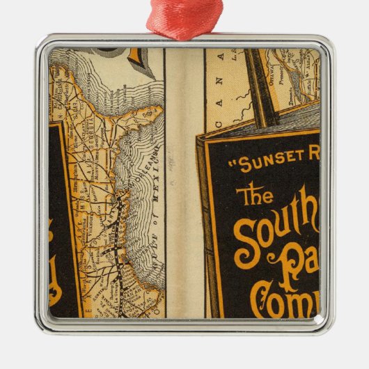 Sunset Route Metalen Ornament (Voorkant)