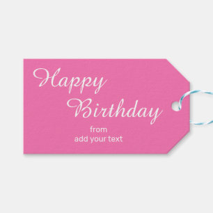 Sunset Roze Verjaardagscadeau Labels Cadeaulabel