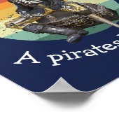 Sunset Rum Party Pirate Poster (Hoek)