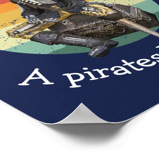 Sunset Rum Party Pirate Poster (Hoek)