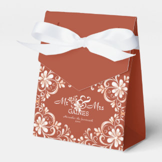 Sunset Rust Mr. & Mrs. Wedding Favoriet Box Bedankdoosjes