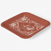 Sunset Rust Red Shabby Chic 40 Jubileum Bord (Gebogen)