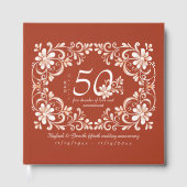 Sunset Rust Shabby Chic 50 Jubileum gastenboek (Voorkant)