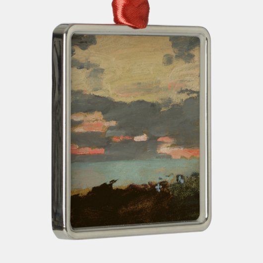 Sunset, Saco Bay Metalen Ornament (Rechts)