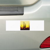 Sunset Saguaro Cactus Bumpersticker (Op auto)