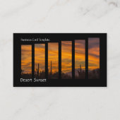 Sunset Saguaro Cactus - Desert Arizona Visitekaartje (Voorkant)