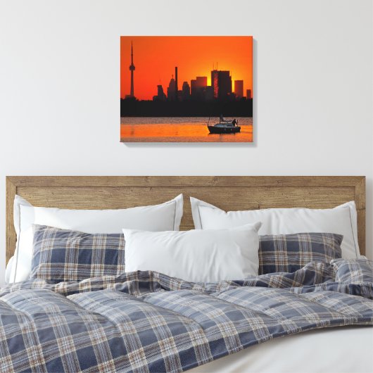Sunset Sail Canvas Afdruk (Insitu (Slaapkamer))