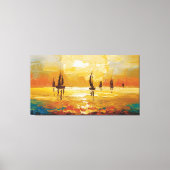 Sunset Sail Canvas Afdruk (Voorkant)