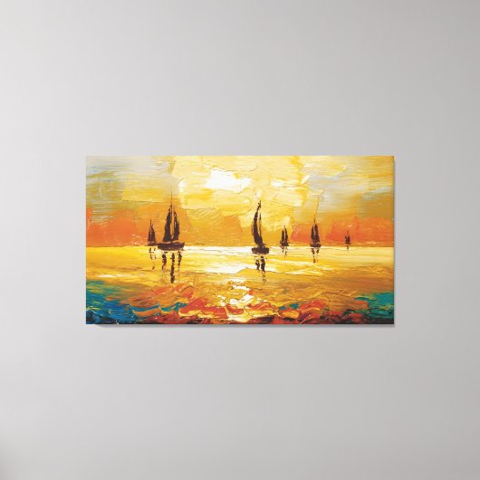 Sunset Sail Canvas Afdruk (Voorkant)