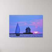 Sunset Sail Canvas Print (Voorkant)