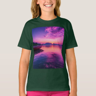 Sunset Sail - Kinder T-shirt voor kunstboten