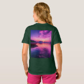Sunset Sail - Kinder T-shirt voor kunstboten (Achterkant volledig)