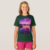 Sunset Sail - Kinder T-shirt voor kunstboten (Voorkant volledig)