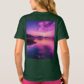 Sunset Sail - Kinder T-shirt voor kunstboten (Achterkant)