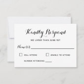 Sunset Sail Modern Nautical Wedding RSVP (Voorkant)