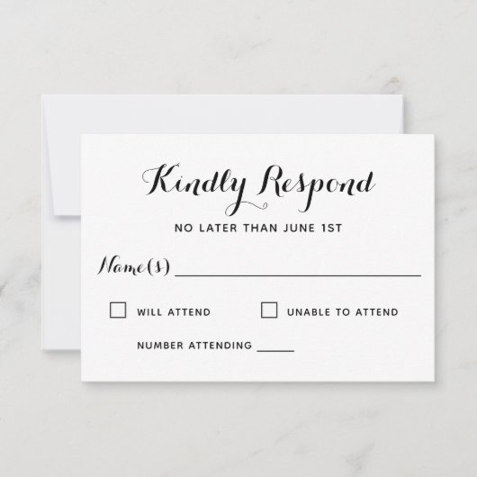 Sunset Sail Modern Nautical Wedding RSVP (Voorkant)