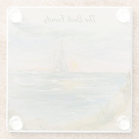 Sunset Sail Onderzetters (Achterkant)