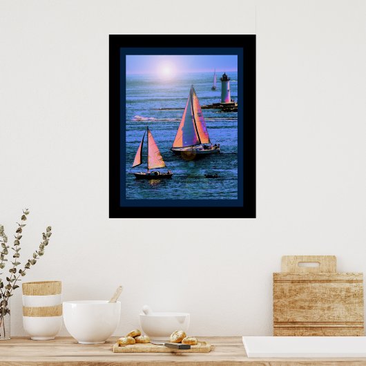 Sunset Sail Poster (Keuken)