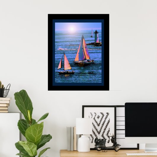 Sunset Sail Poster (Thuiskantoor)