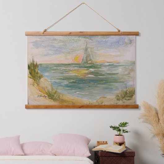 Sunset Sail Tapestry Hangend Wandkleed (Slaapkamer)