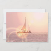 Sunset Sailboat Invitation Kaart (Voorkant)