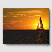 Sunset Sailboat on Lake Michigan Gastenboek (Achterkant)