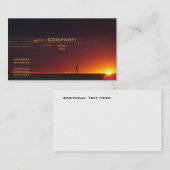 Sunset Sailboot Visitekaartje (Voorkant / Achterkant)