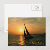 Sunset Sailing Briefkaart (Voorkant / Achterkant)