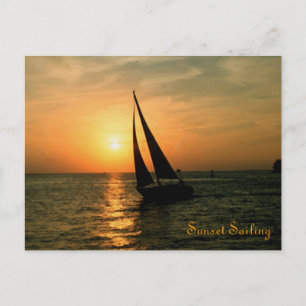 Sunset Sailing Briefkaart