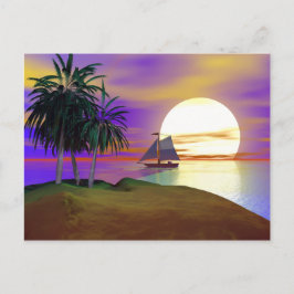 Sunset Sailing Briefkaart