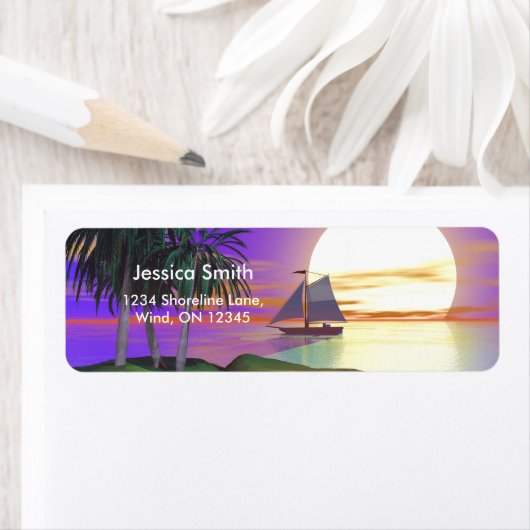 Sunset Sailing Etiket (Insitu)