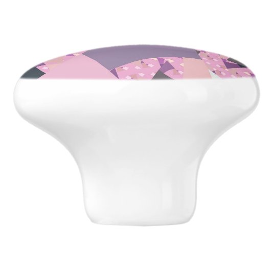 SUNSET SAILS ABSTRACT KERAMISCHE KNOP (Zijkant)