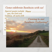 Sunset Samhain Gathering Uitnodiging (Voorkant / Achterkant)