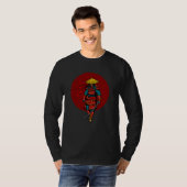 Sunset Samurai Warrior met Katana T-shirt (Voorkant volledig)