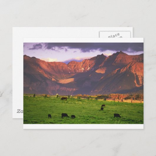 Sunset San Juan Mts CO Briefkaart (Voorkant / Achterkant)