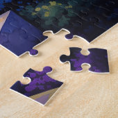 Sunset Santorini Island Illustratie | Reiskunst Legpuzzel (Zijkant)