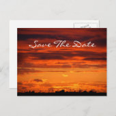 Sunset "Save the Date" Briefkaart (Voorkant / Achterkant)