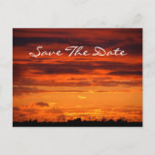 Sunset "Save the Date" Briefkaart (Voorkant)