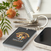 Sunset Savor - Aan het strand Bestie gepersonalise Sleutelhanger (Voorkant Rechts)