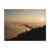 Sunset scene in een China Huang-berg