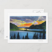 Sunset Scene on the Columbia River Briefkaart (Voorkant / Achterkant)