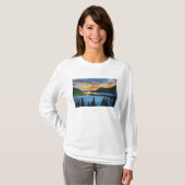 Sunset Scene on the Columbia River T-shirt (Voorkant volledig)