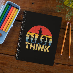 Sunset Schaakkunst – Inspirerend "Denk" Notitieboek