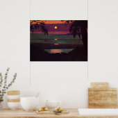 Sunset, schilderij van Felix Vallotton Poster (Keuken)