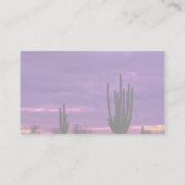 Sunset, Scottsdale, Arizona Visitekaartje (Achterkant)