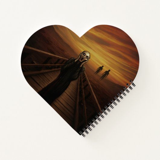 Sunset Scream Notitieboek (Achterkant)