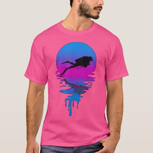 Sunset Scuba Diving T-shirt (Voorkant)