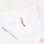 Sunset Seahorse Gradient Sticker (Envelop)