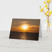 Sunset Seascape foto Kaart (Gele Bloem)