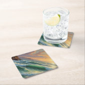 Sunset Seascape Schilderkunst Kartonnen Onderzetters (Insitu)